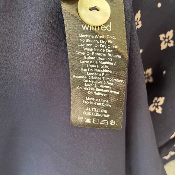 Wilfred | Button-Front | Short-Sleeve | A-line dress | classic Navy/Magnolia - Picture 8 of 8